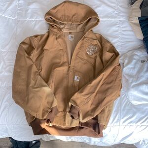 Carhartt firm duck flannel lined active jac loose fit 2XL